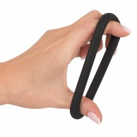 Black Velvet - szilikon péniszgyűrű (fekete) - 5cm 45798 termék bemutató kép