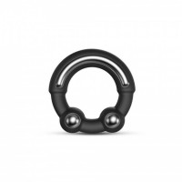 Dorcel Stronger Ring - fém betétes péniszgyűrű (fekete) 69338 termék bemutató kép