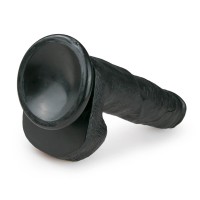 Easytoys - tapadótalpas, herés dildó (22,5cm) - fekete 31290 termék bemutató kép
