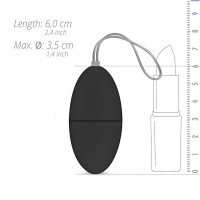 LUV EGG - akkus, rádiós vibrációs tojás (fekete) 72706 termék bemutató kép