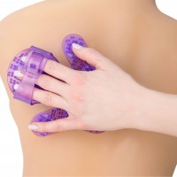 Roller Balls Massager - masszírozó kézfeltét (lila) 58551 termék bemutató kép