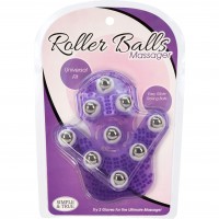 Roller Balls Massager - masszírozó kézfeltét (lila) 52870 termék bemutató kép