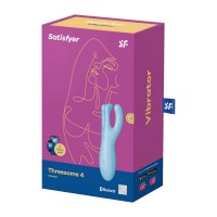 Satisfyer Threesome 4 - okos csiklóvibrátor (kék) 54488 termék bemutató kép