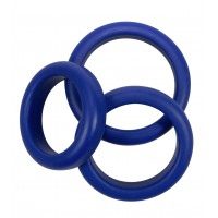 You2Toys - Vastagfalú szilikongyűrű trió (kék) 61663 termék bemutató kép