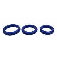 You2Toys - Vastagfalú szilikongyűrű trió (kék) 61664 termék bemutató kép