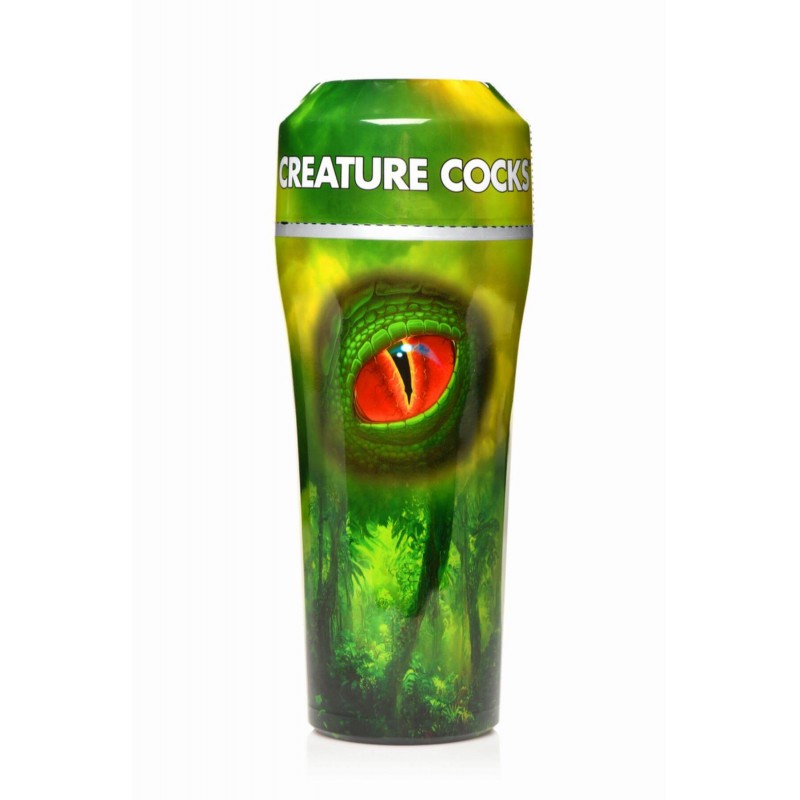 Creature Cocks Raptor - hüllő műpunci tokban (fekete-zöld) 86318 termék bemutató kép