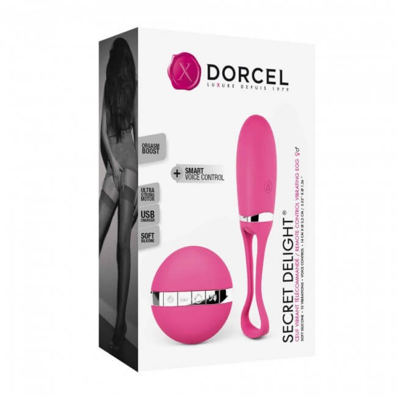 Dorcel Secret Delight - akkus, rádiós vibrotojás (pink) 69666 termék bemutató kép
