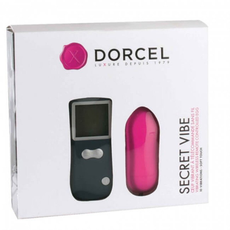 Dorcel Secret Vibe - akkus, rádiós vibrációs tojás (pink) 52028 termék bemutató kép