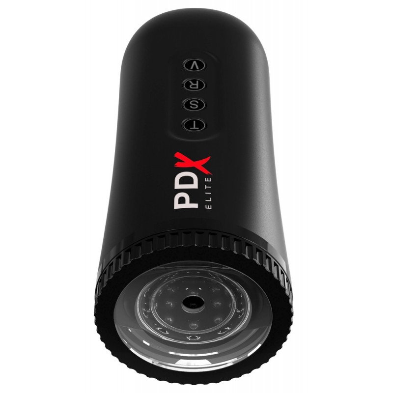 PDX Moto Blower - szívó, rezgő maszturbátor (fekete) 78640 termék bemutató kép