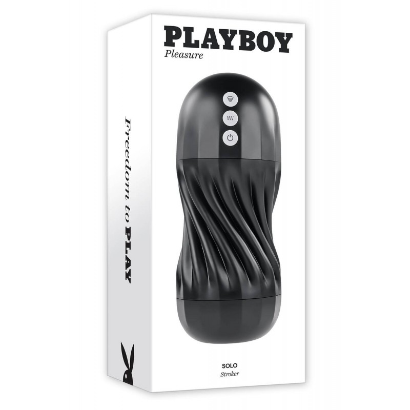 Playboy Solo Stroker - akkus szívó maszturbátor (fekete) 88980 termék bemutató kép