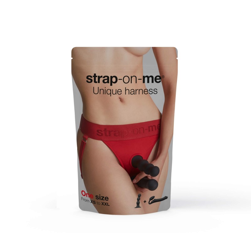 Strap-on-me - alsó felcsatolható dildóhoz - XS-XXL (piros) 86975 termék bemutató kép