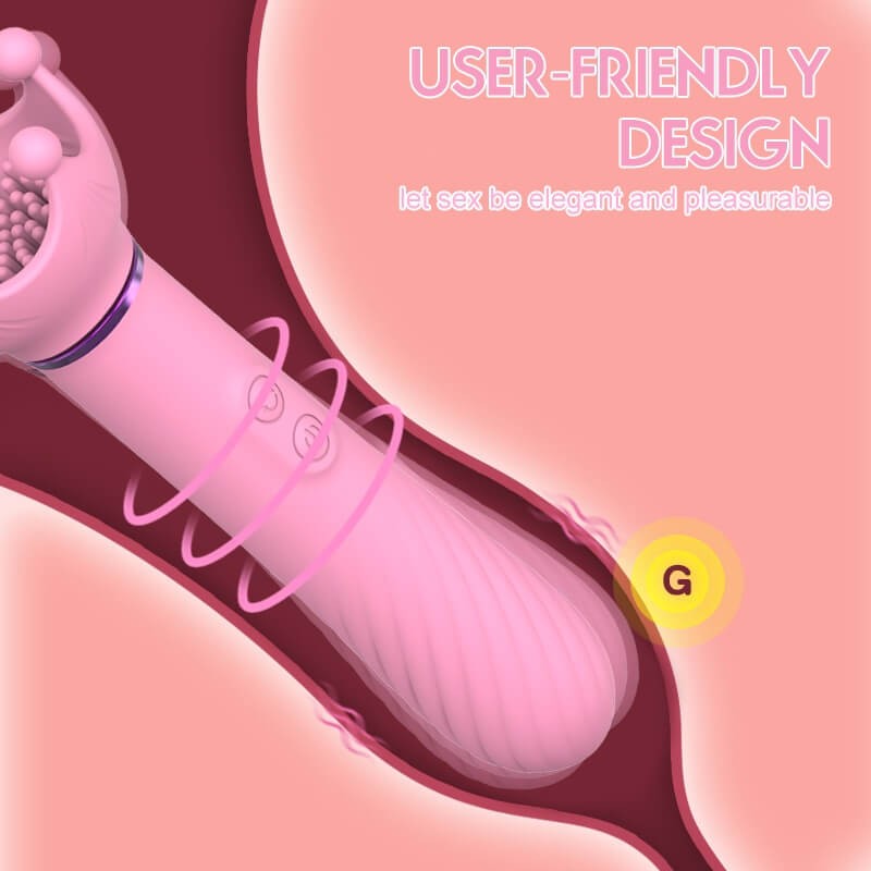 Sunfo - akkus, forgó és G-pont vibrátor (pink) 78962 termék bemutató kép