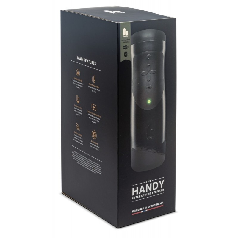 The Handy 1.1 - okos, hálózati, VR maszturbátor (fekete) 72973 termék bemutató kép