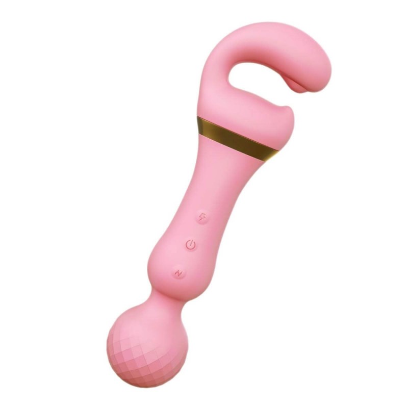 Tracy's Dog Magic Wand - akkus, 3in1 masszírozó vibrátor (pink) 82379 termék bemutató kép