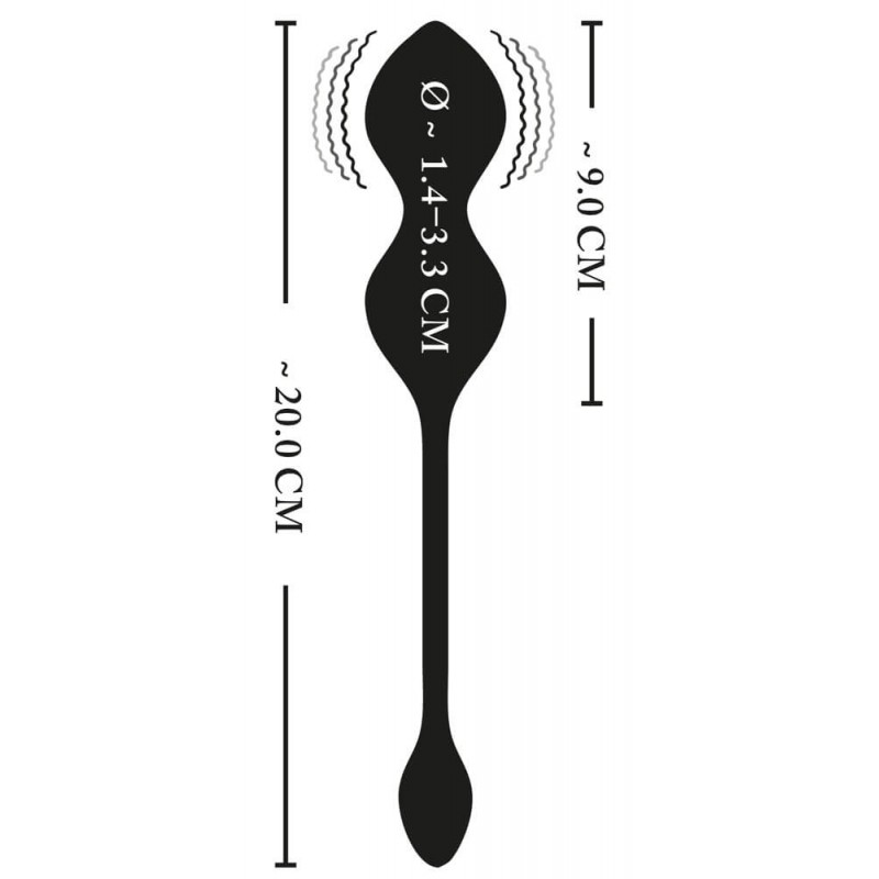 XOUXOU - rádiós, elektro gésagolyó (fekete) 86830 termék bemutató kép