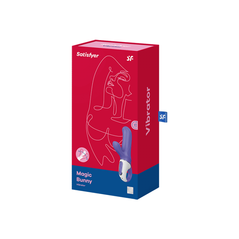 Satisfyer Magic Bunny - vízálló, akkus csiklókaros vibrátor (kék) 42030 termék bemutató kép