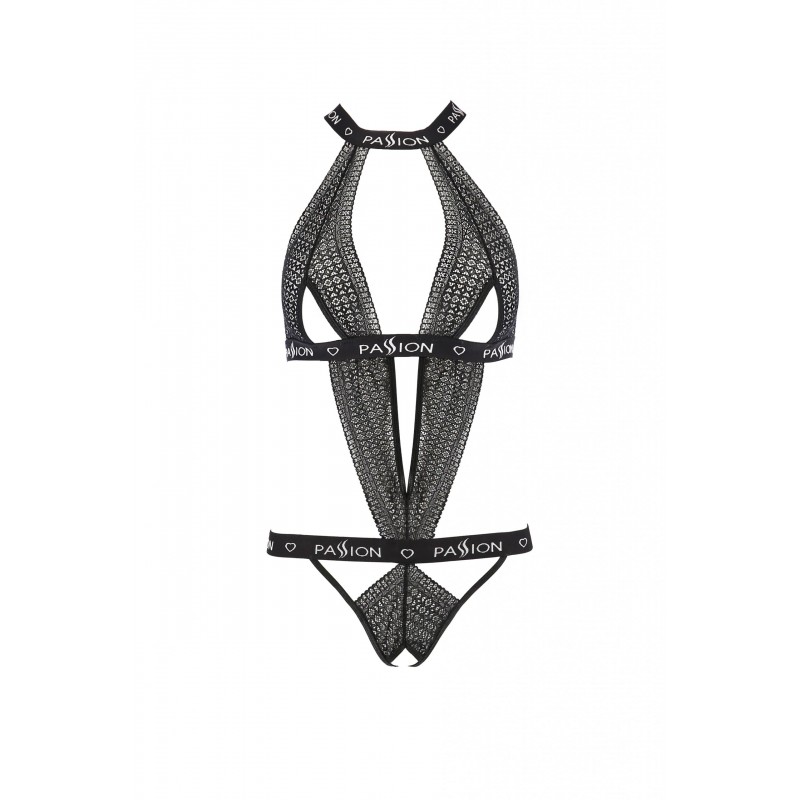 Passion Devil Mirajane - nyakpántos, nyitott body (fekete) 42719 termék bemutató kép