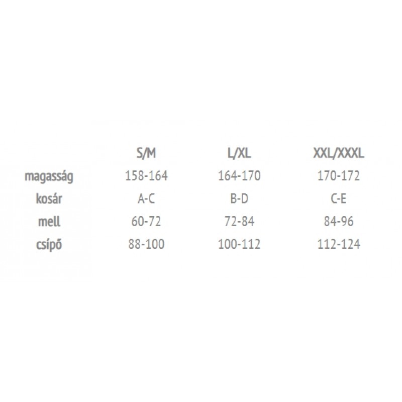 Passion Devil Leticia - csipkés, pántos body (fekete) 43555 termék bemutató kép