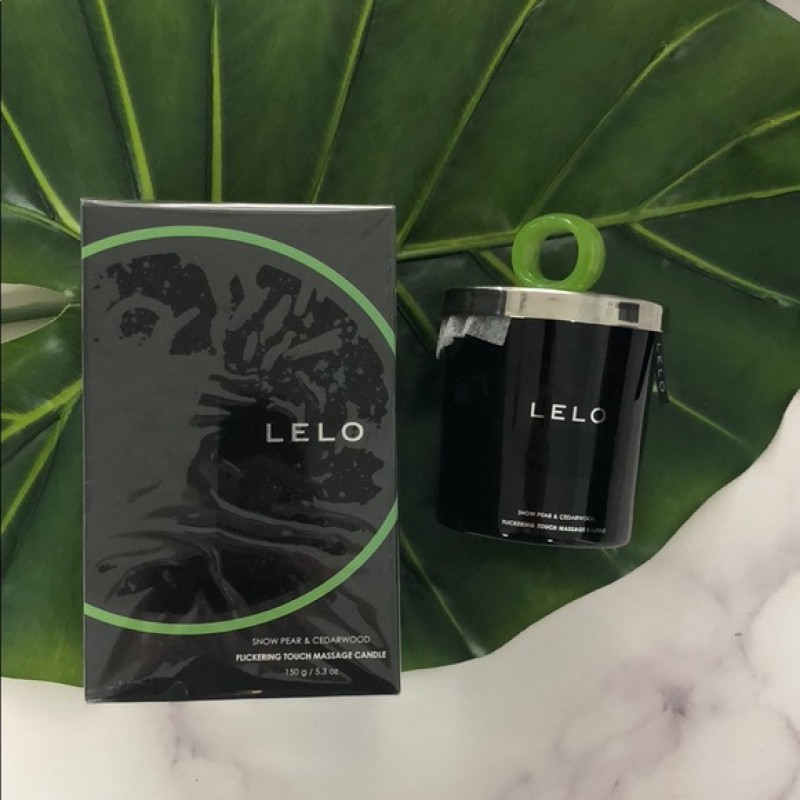 LELO masszázsgyertya - gyapjaskörte és cédrus (150g) 43938 termék bemutató kép