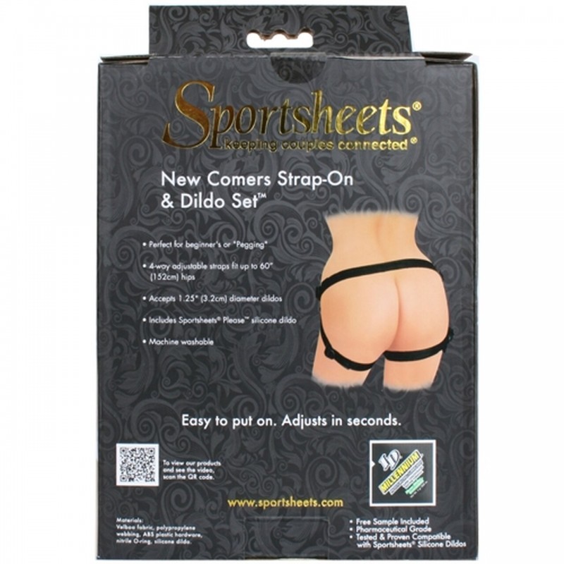 Sportsheets - felcsatolható szilikon dildó (lila) 44049 termék bemutató kép