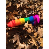 Pride - Szilikon dildó (szivárvány) 44206 termék bemutató kép