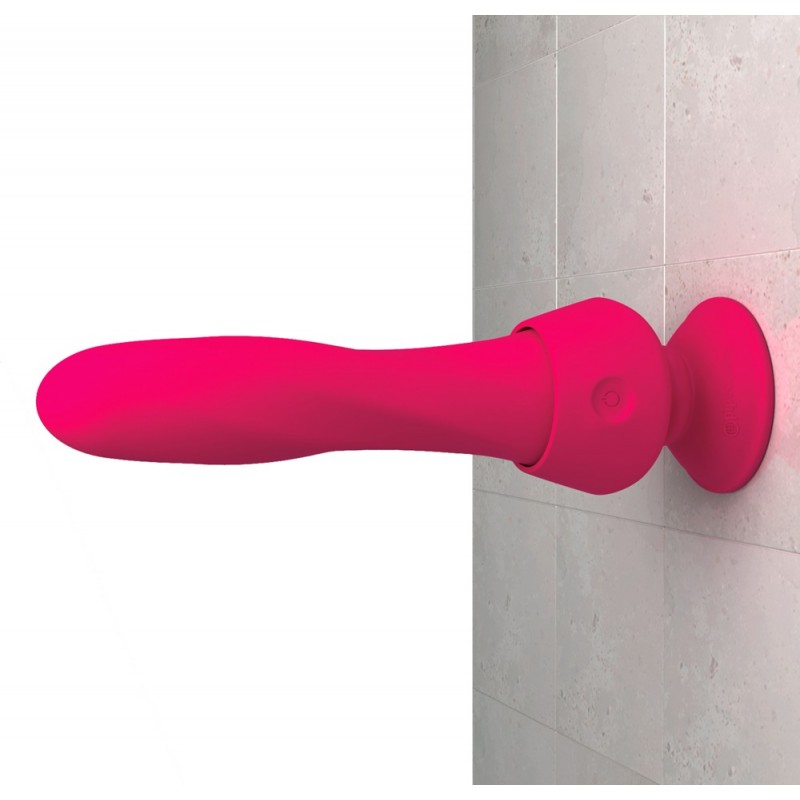3Some wall banger deluxe - akkus, rádiós rúd vibrátor (pink) 53062 termék bemutató kép