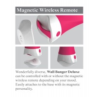 3Some wall banger deluxe - akkus, rádiós rúd vibrátor (pink) 53065 termék bemutató kép