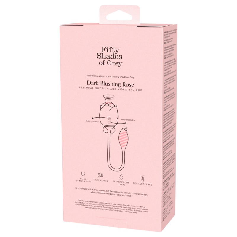 A szürke ötven árnyalata Dark Blushing Rose - csiklószívó, vibrotojás 120729 termék bemutató kép
