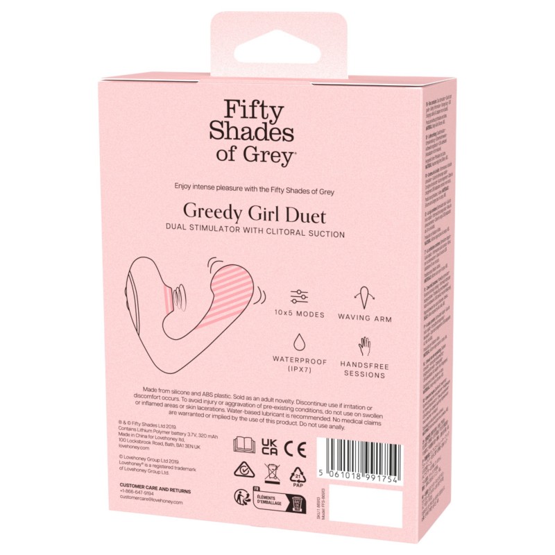A szürke ötven árnyalata Greedy Girl - G-pont vibrátor (fekete) 120650 termék bemutató kép