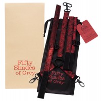 A szürke ötven árnyalata - nyakhoz kötöző szett (fekete-vörös) 62965 termék bemutató kép