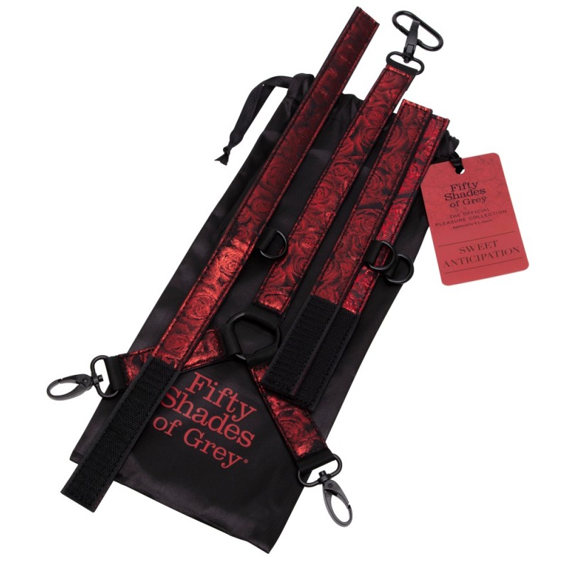 A szürke ötven árnyalata - nyakhoz kötöző szett (fekete-vörös) 62969 termék bemutató kép