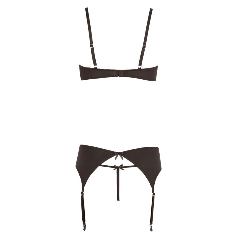 Abierta Fina - csillogó köves fehérnemű szett (fekete) 79212 termék bemutató kép