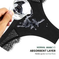 Adalet Flora Normal - menstruációs bugyi (fekete) 82636 termék bemutató kép