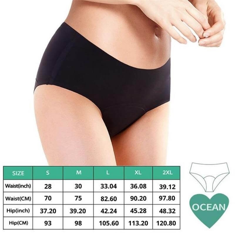 Adalet Ocean Normal - menstruációs bugyi (fekete) 84894 termék bemutató kép