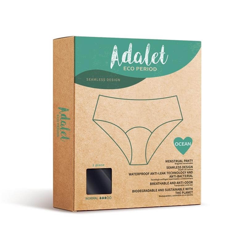 Adalet Ocean Normal - menstruációs bugyi (fekete) 84900 termék bemutató kép