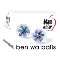 Adam & Eve - Ben Wa üveg orgazmusgolyók (áttetsző) 90632 termék bemutató kép