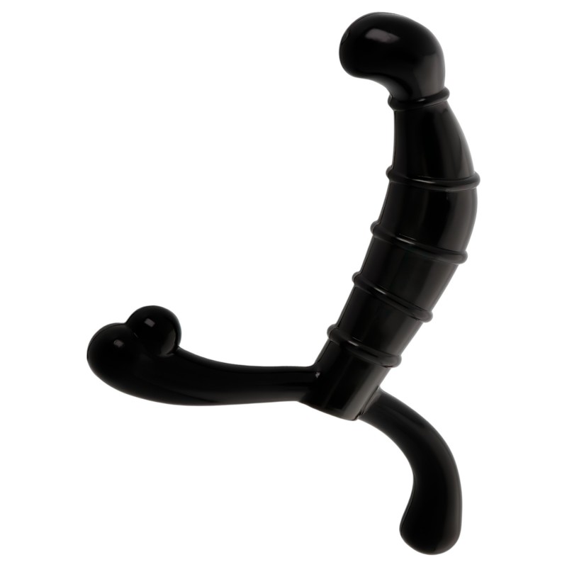 Addicted Toys - prosztata- és gátmasszírozó (fekete) - 11,3 cm 151797 termék bemutató kép
