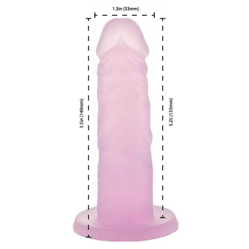 Addiction Cocktails - tapadókorongos dildó (pink) 134614 termék bemutató kép