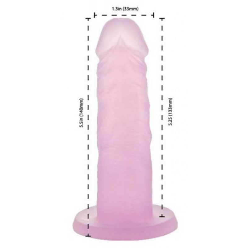 Addiction Coctails - tapadókorongos dildó (pink) 48493 termék bemutató kép