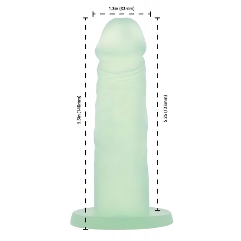 Addiction Coctails - tapadókorongos dildó (zöld) 114494 termék bemutató kép