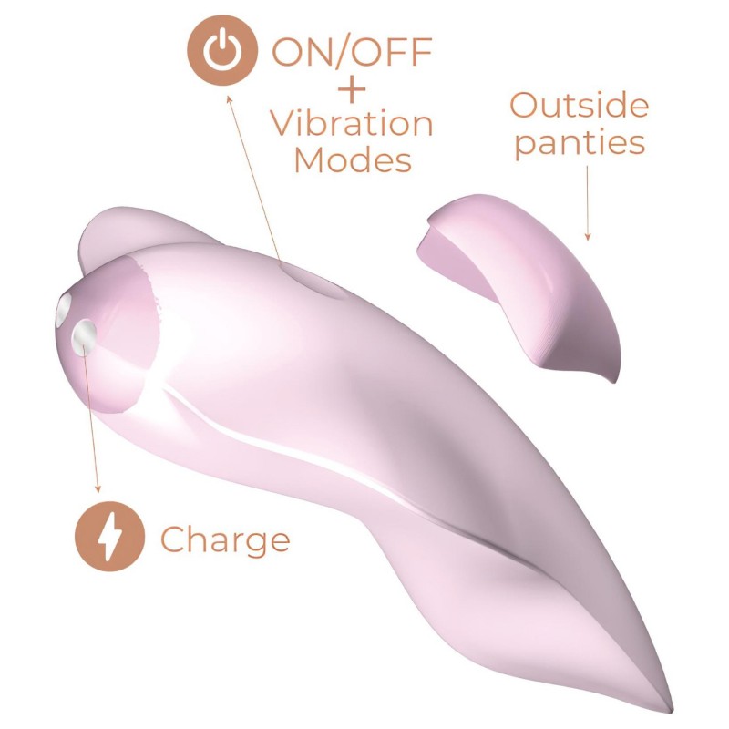 Adrien Lastic Temptation – App-vezérelt csiklóvibrátor (pink) 138986 termék bemutató kép