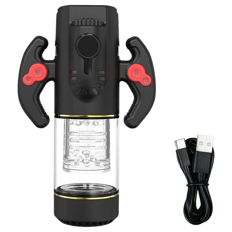 AlvUp - lökő forgó maszturbátor (fekete) 126085 termék bemutató kép