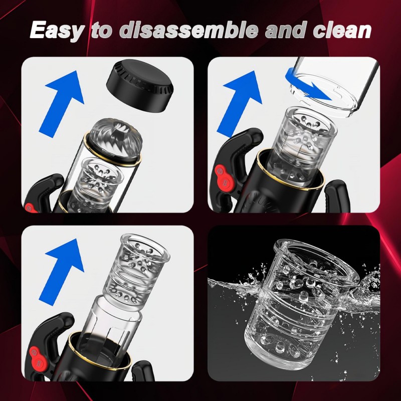 AlvUp - lökő forgó maszturbátor (fekete) 126091 termék bemutató kép