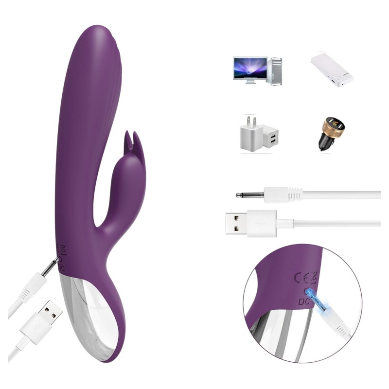 AlvUp - nyuszis G-pont vibrátor (lila) 126012 termék bemutató kép