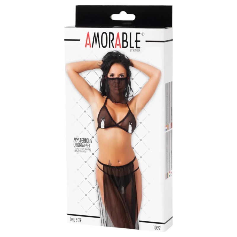 Amorable - fekete hastáncos jelmez nőknek (S-L) 163546 termék bemutató kép