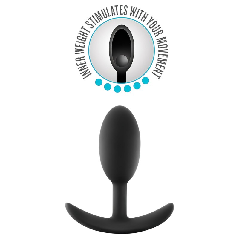 Anal Adventures Platinum M - anál plug - fekete (közepes) 123680 termék bemutató kép