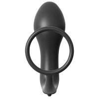 Analfantasy - análujj vibrátor péniszgyűrűvel (fekete) 80837 termék bemutató kép