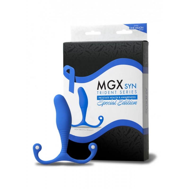 Aneros MGX Syn Trident - prosztata dildó (kék) - 67220 termék bemutató kép