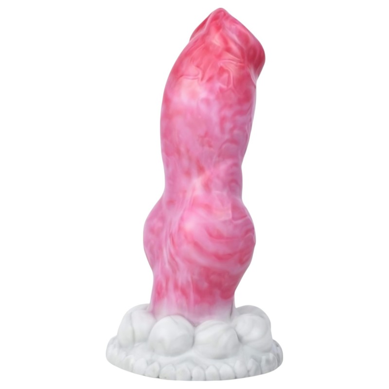 Animalorny Buldog - kutya pénisz dildó - 17 cm (pink) 133162 termék bemutató kép