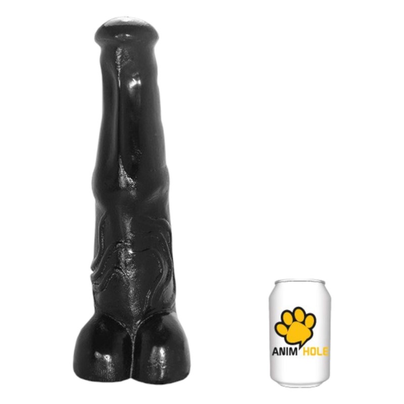 AnimHole Bear - medve pénisz dildó - 32cm (fekete) 90983 termék bemutató kép